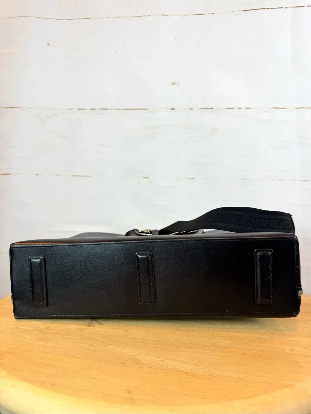 Montblanc | Black Leather Crossbody Briefcase